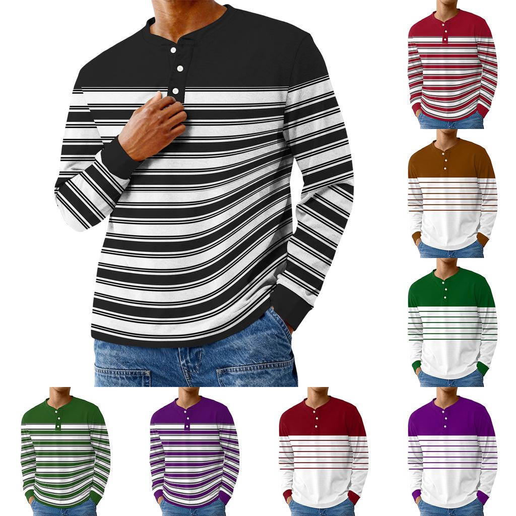 Men's Casual Oversized Button-Down Shirt With Long Sleeves