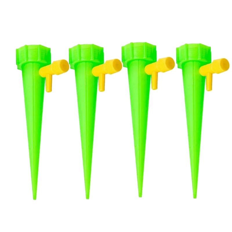 

4-24 шт. Автоматическая система капельного полива Самополивающийся шип для цветущих растений Теплица Сад Регулируемое устройство для автоматического капельного полива Green-4Pcs