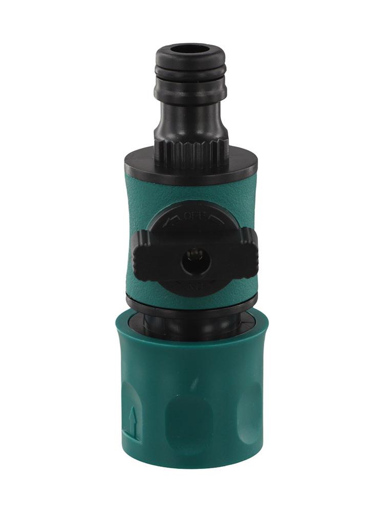 High Quality Practical Watering Flowers Hose Connector Accessories Valve Connect 10x3.5cm 1pcs ABS TPR Shut Off Adaptor