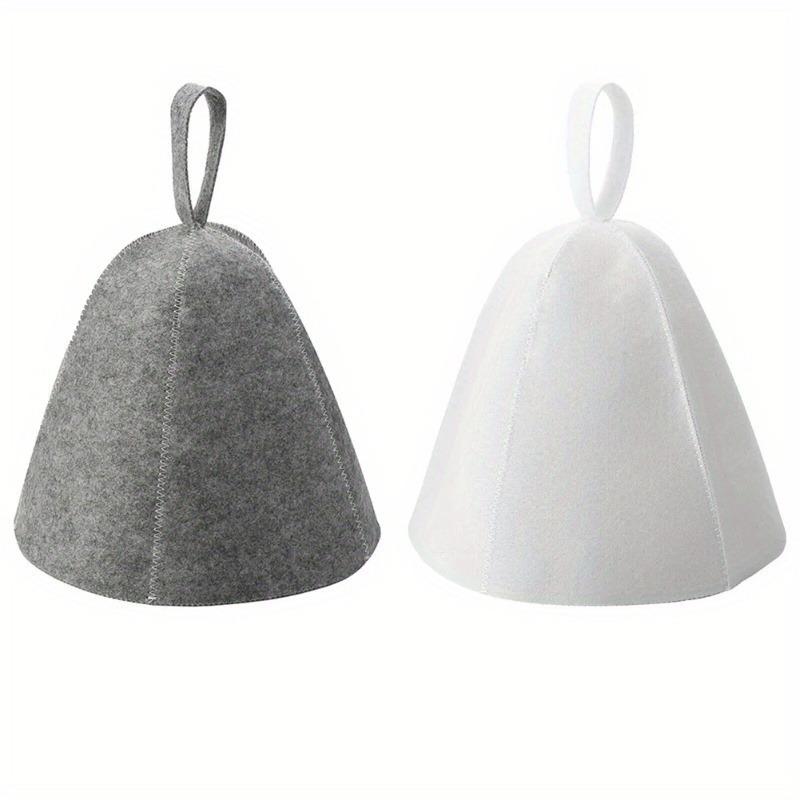 Unisex Anti Heat Sauna Hat Thicken Wool Felt Shower Cap Hair Turban Quickly Towel Drying Towel Sauna Bathroom Accessories 1pc