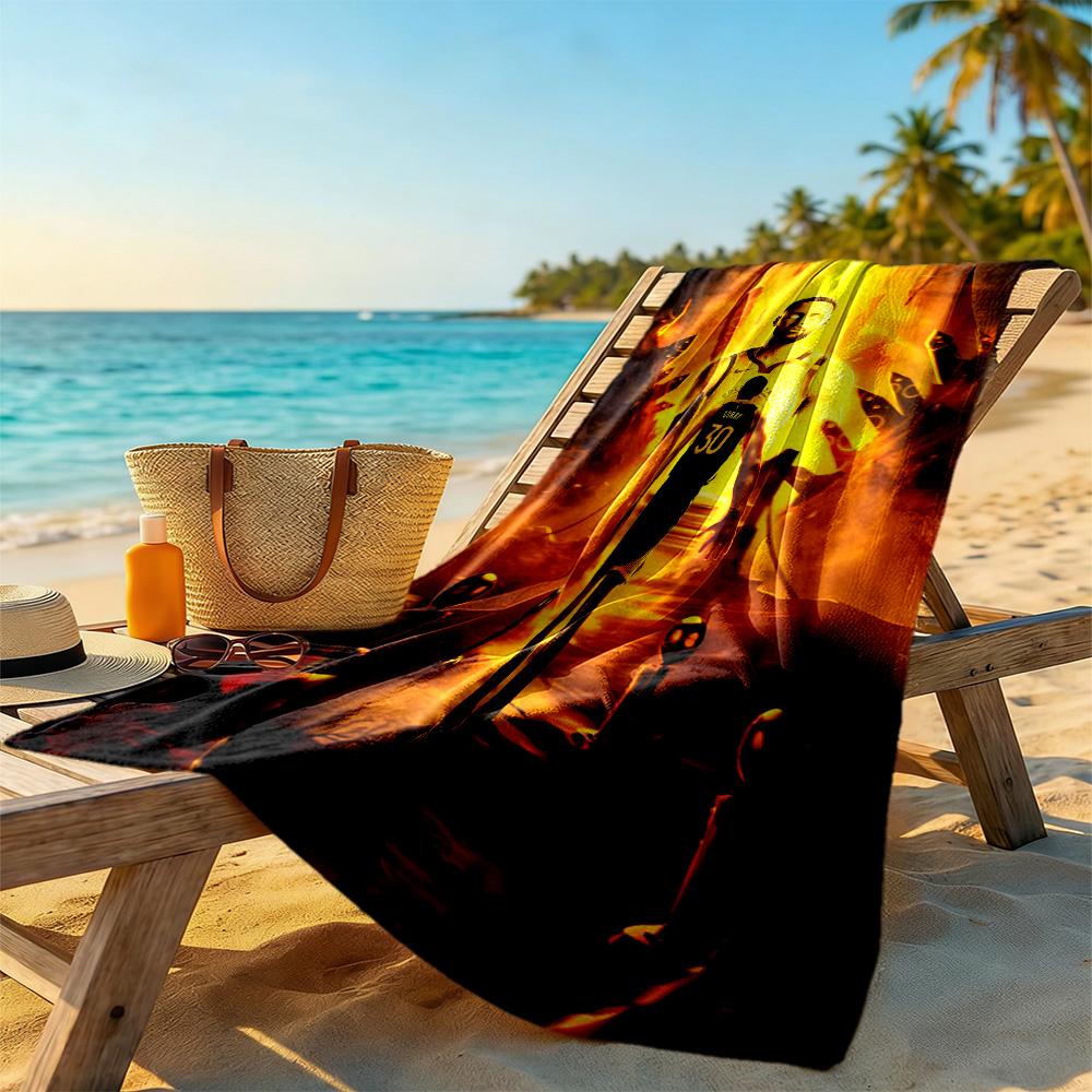 Golden State Warriors Team Beach Towel High Absorbency & Quick-Dry Comfortable Lightweight