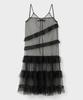 DEWEDEWE Balletcore Mesh Dress_Black
