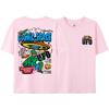 Summer Men's T-shirt, 100% Pure Cotton, Cosmic Space Alien Pattern Printed Top, Fashionable Street Loose T-shirt