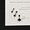 Chic Black Diamond Screw Stud Earrings for Women - 2025 Minimalist Style