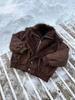 Unisex Black Double-Layer Collar Cotton Jacket, Winter Fleece-Lined, Thick Warm Two-Piece Effect.