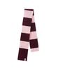 Peneg Border Stripe Muffler - Burgundy