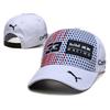 Boné da Equipe Red Bull Racing Verstappen Perez Mesmo Estilo Mistura de Algodão e Linho Chapéu de Basebol Masculino Feminino Todas as Estações Chapéu de Moda