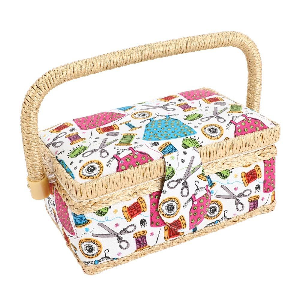 Kit Included Fabric Sewing Basket Storage Box Design Crafting Storage Box For Kids