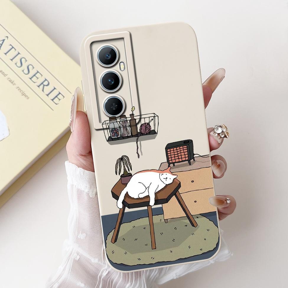 Funda For Realme C65 RMX3910 Back Cover For Realme C65 4G Case Shockproof Luxury Flowers Cute Cartoon Cool Silicone Bumper Coque