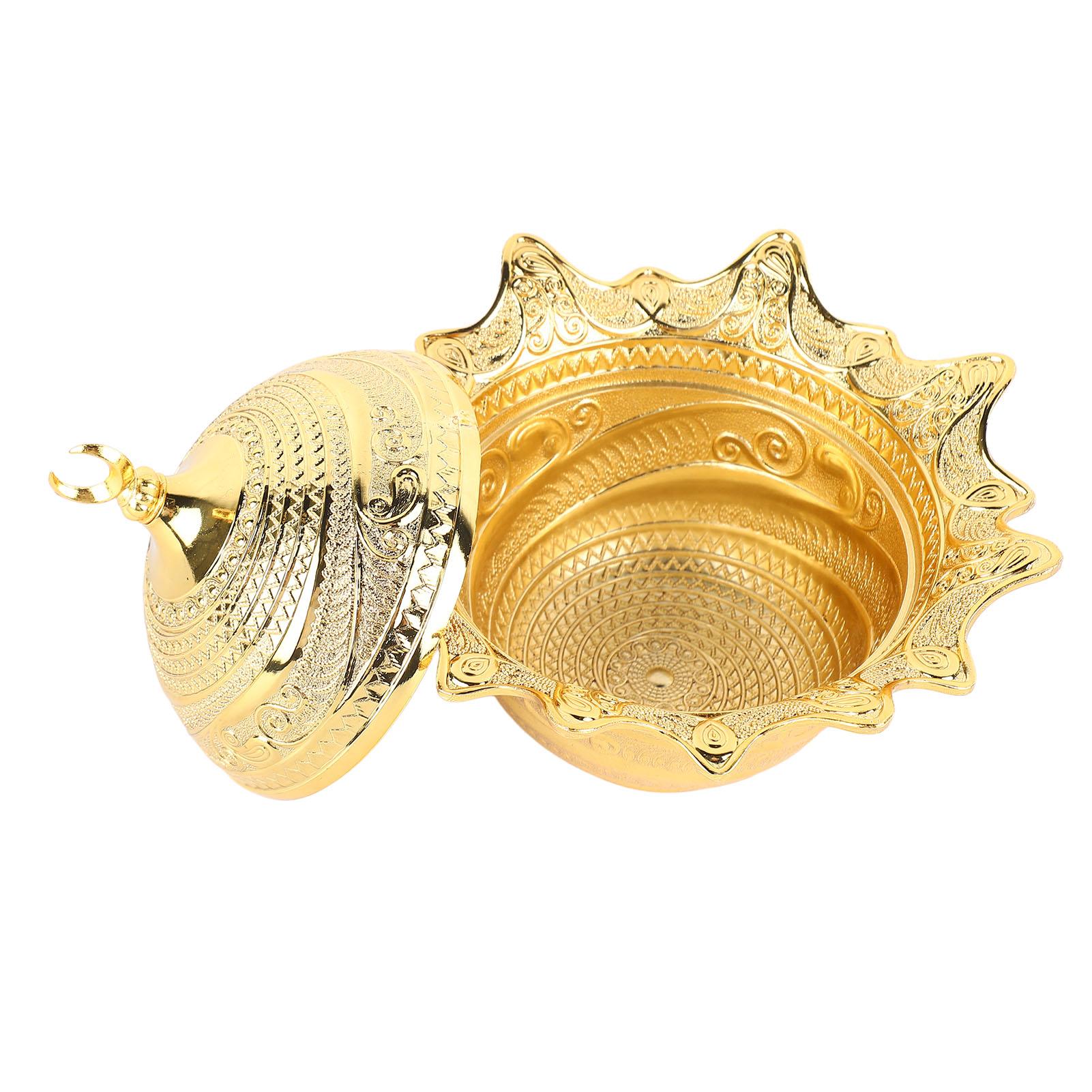 

Metal Fruit Bowl Gold Color Elegant Retro Strong Alloy Multi Purpose Metal Decorative Bowl for Small