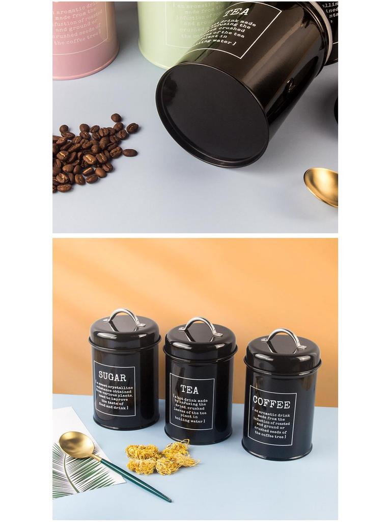 European-Style Sealed Can for Milk Powder, Coffee, Tea, Candy, or Mask Powder with Sealing Ring – Ideal for Model Room Shooting.