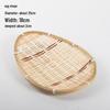 Handmade Bamboo Weaving Sieve Basket Storage and Snack Plate Set