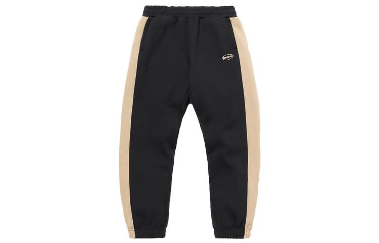 Li Ning Casual Pants Men s Standard Black Thickened Sweatpants AKLQB05-2 L