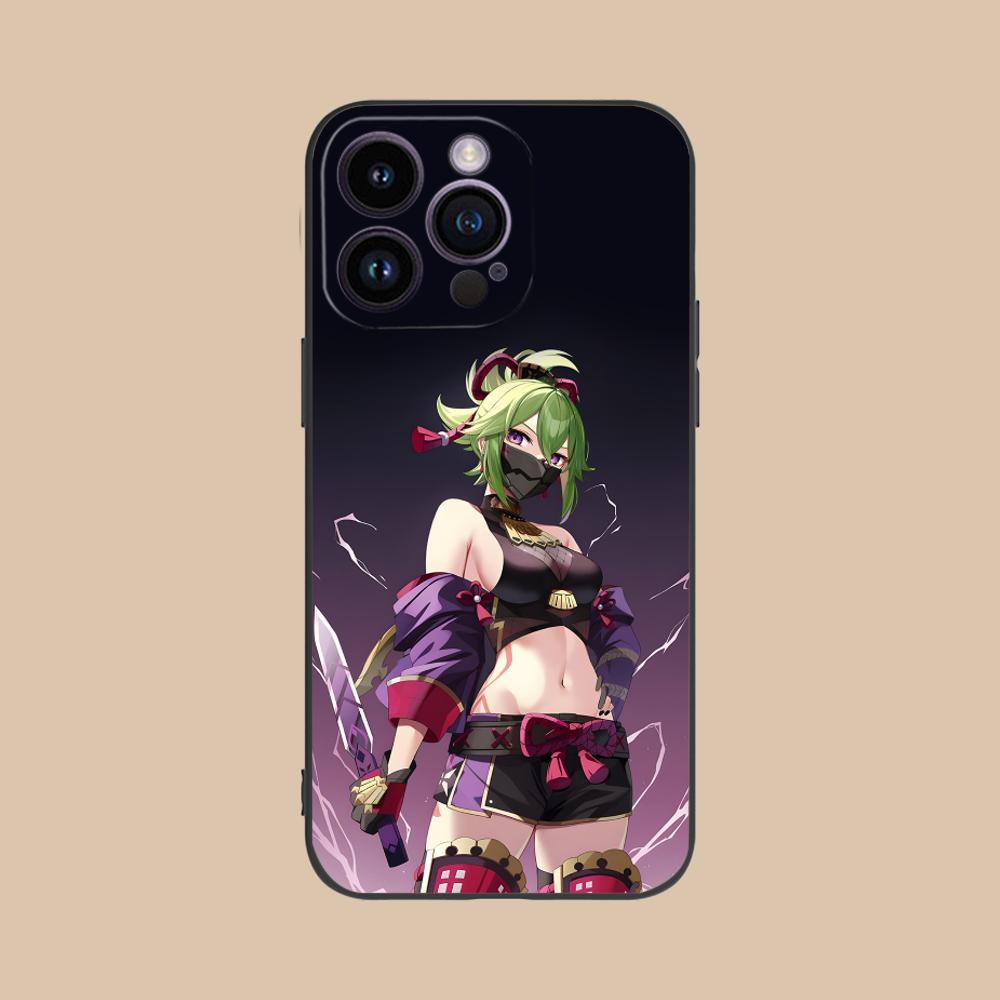 Game GI Kuki Shinobu Mobile Phone Case for iPhone 17 16 15 14 13 12 11 X XR XS 8 7 Air Pro Max Plus Mini Colorful Cover Pretty