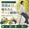 HT Sports Walking Stick Chair by a Physical Folding Chair with Storage Japanese Instruction Manual Recommended Height 160cm and Up [Supervised