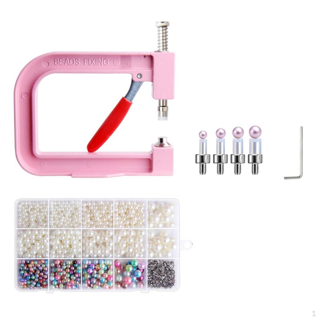 Hand Press Pearl Setting Machine Manual DIY for Crafters, Beginners, Craft