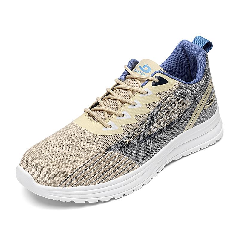 Breathable summer shoes Running sneakers Mesh surface casual board shoes for men deodorant soft soled fly woven men s shoes 39 3559₽