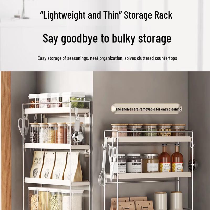 Wall-Mounted or Countertop 3-Tier Spice Rack