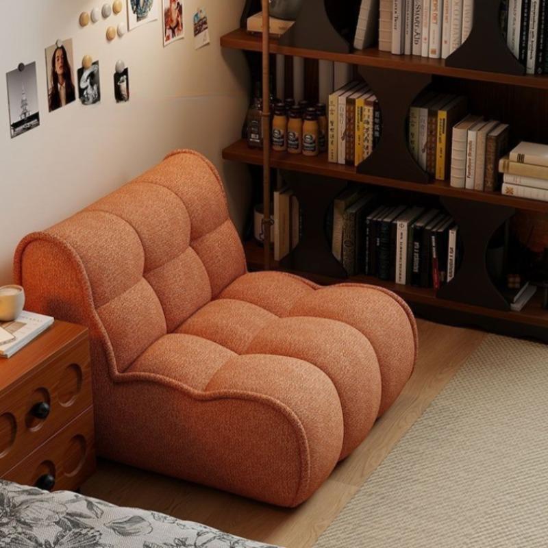 Modern Living Room Sofas Balcony Portable 1-Person Lazy Sofa Comfortable Bedroom Soft Chair Simple Home Decorative Furniture