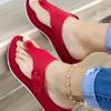 Sandálias de Verão, Sandálias de Praia Femininas, Sandálias de Dedo Planas, Sapatos Femininos Plus Size