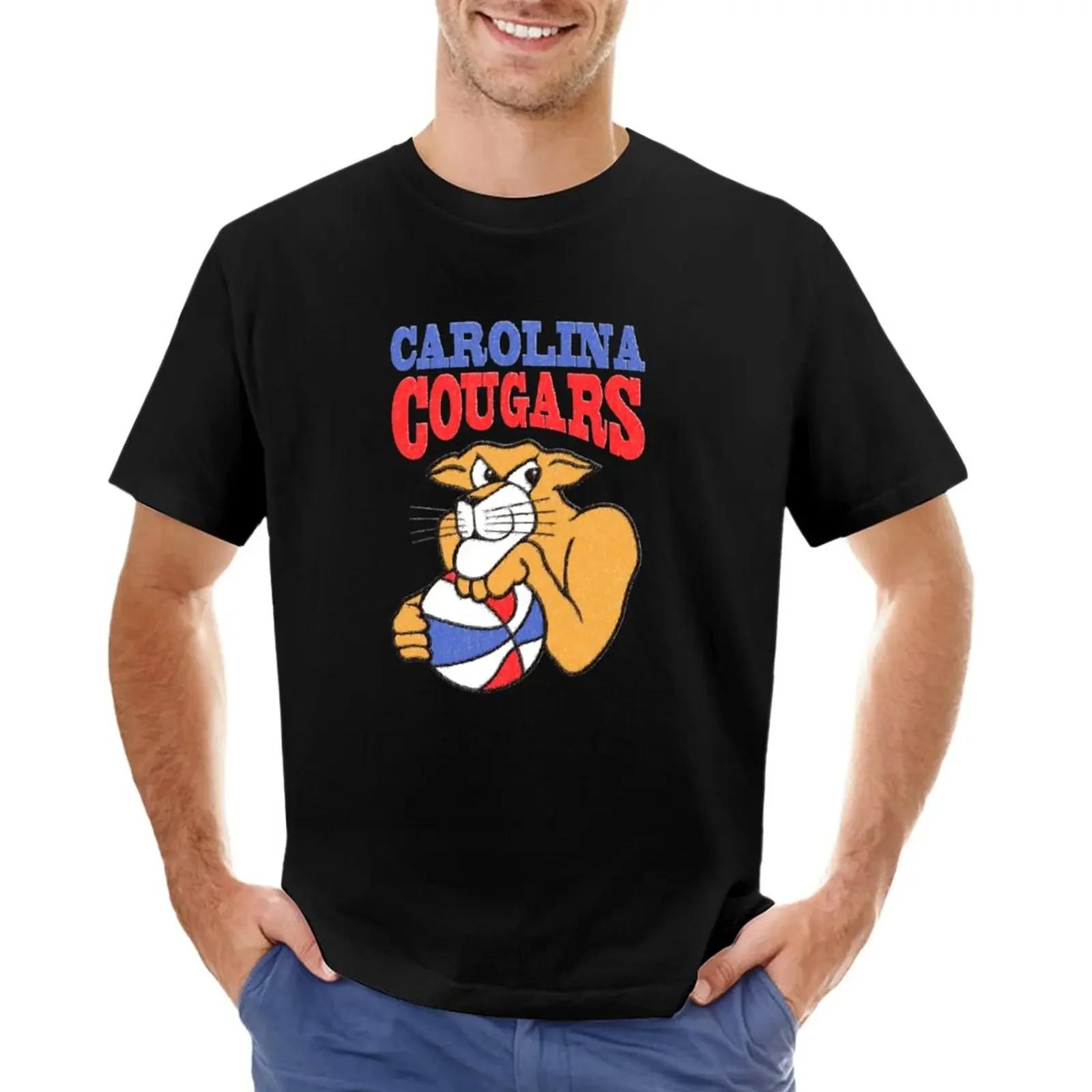 

Carolina Cougars Vintage TShirt cute clothes quick drying plain white t shirts men 4XL
