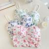 Damen Sling-Weste, sexy, Stickerei, Spitze hinten, florales Leibchen, Sling, ärmelloses Top, Hosenträger-Tanktops, Beauty-Back-BH