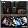 Adjustable Car Trunk Organizer Multi-Pocket Auto Seat Back Hanging Organizer  Universal