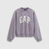 Gap Women's Printed Logo Batwing Fleece Crewneck Sweatshirt