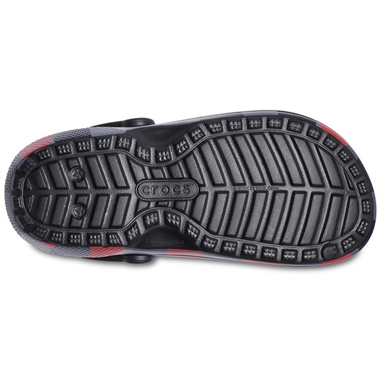 Crocs Classic Clog Clogs Unisex Black Red Gray 206568-6RQ