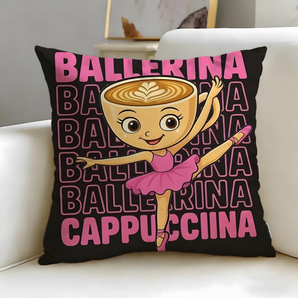 Popular Cartoon Brainrot Friends Cushion Cover Soft & Easy-Wash Pillow Case – Versatile for Couch, Bed, Travel and Office