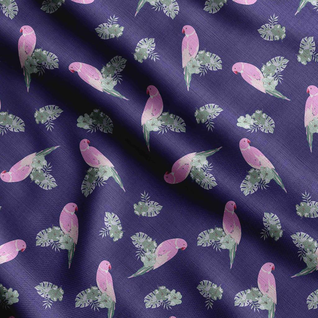 Soimoi Bird Print, Cotton Cambric, Quilting Fabric Sold by The Yard 42 Inch Wide, Medium Weight Cotton Fabric,