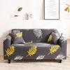 Print Sofa Cover Milk Silk Stretchable Full Coverage Slipcover for 3 Seater Couch