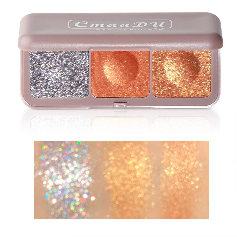Keyboard Fingertips Three Color Mashed Potato Eyeshadow Fairy Palette Earth Moonlight Mochi Eyeshadow Palette
