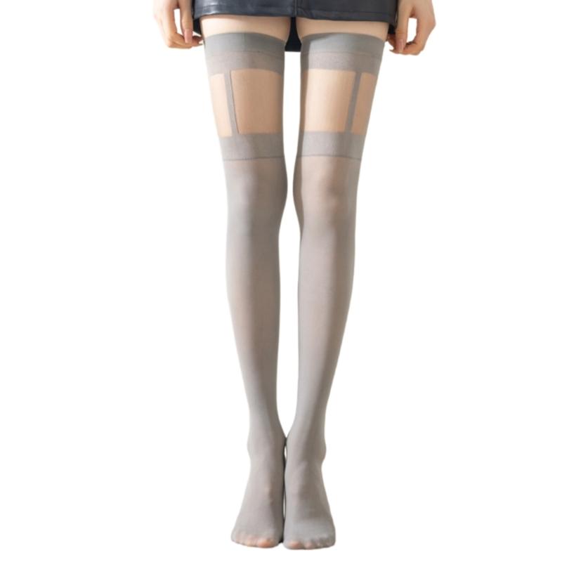 Fashion Women's Over The Knee Socks,Opaque Thigh High Stockings Solid Color Thigh High Socks Long Boot Stockings Gifts