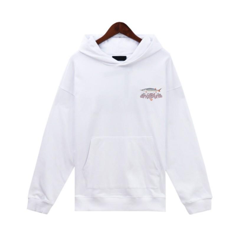 Casablanca Letter Print Hoodie Unisex Casual Winter Loose Fit Sweatshirt