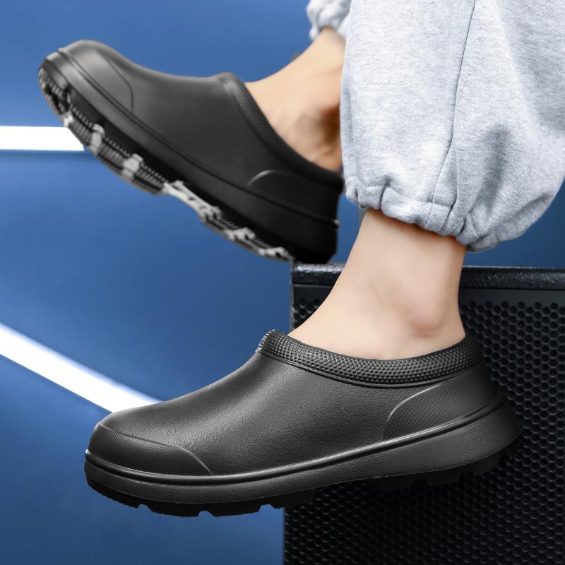 Kochschuhe Vier Jahreszeiten Weiche Sohle Rutschfest Ölbeständig Wasserdicht Küchenarbeitschuhe Herren Sandalen Gartenschuhe Outdoor Hausschuhe
