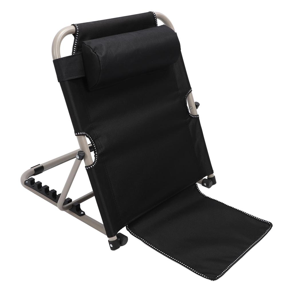 Lifting Bed Backrest Floor Chair with Head Pillow Folding Multifunctional 6 Degree Sit Up Backrest Floor Chair for