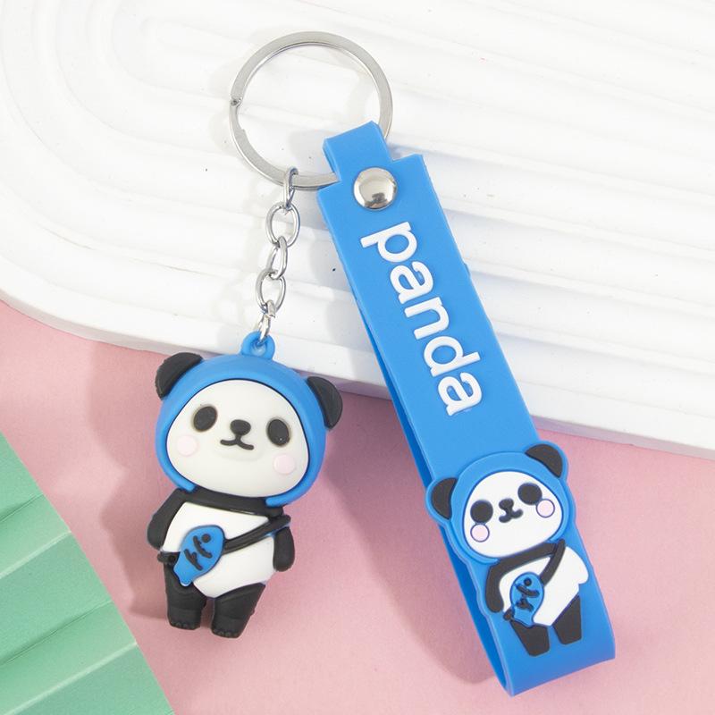 Sichuan Panda Bamboo Keychain Ornament: Cute Chengdu Zoo-Inspired Small Gift