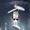 1 Set Astronaut Style Aircraft Helicopter Toys Mini Infrared Induction Flying Toy Induction Flying Machine Automatic Flight Toy