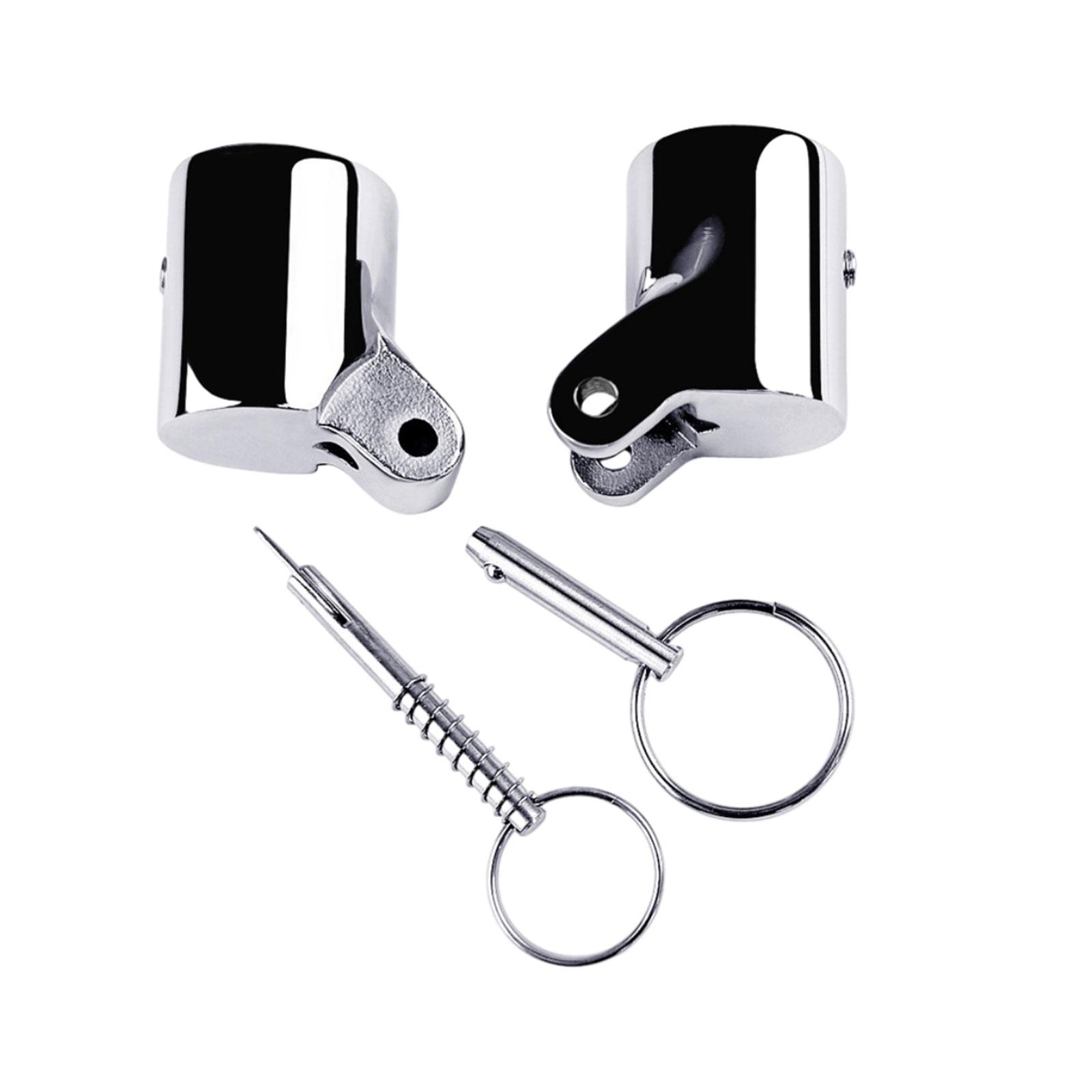 Boat Deck Hinge Mount Boat Railing Pipe Connector Stainless Steel Boat Hardware