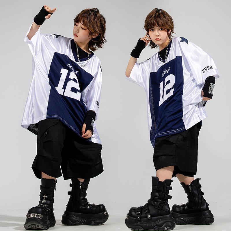 Kids' Silver Hip Hop Dance Costume Set for Boys & Girls