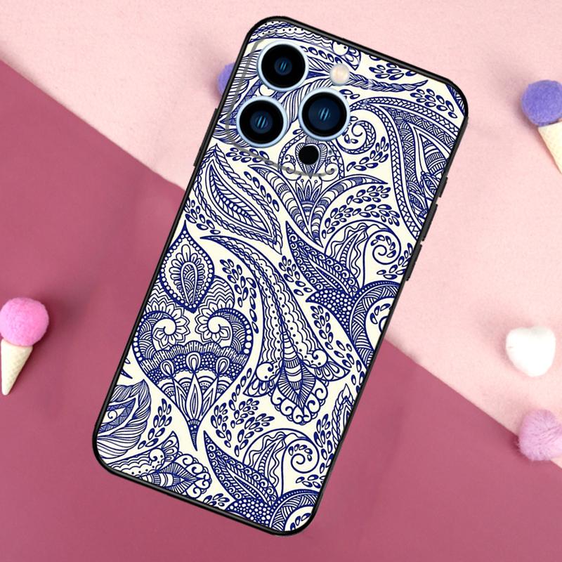 Indian Pattern Mandala Phone Case For iPhone 17 16 Pro Max 17 Air 16E 13 12 Mini 14 15 Plus 11 Pro Max Back Cover