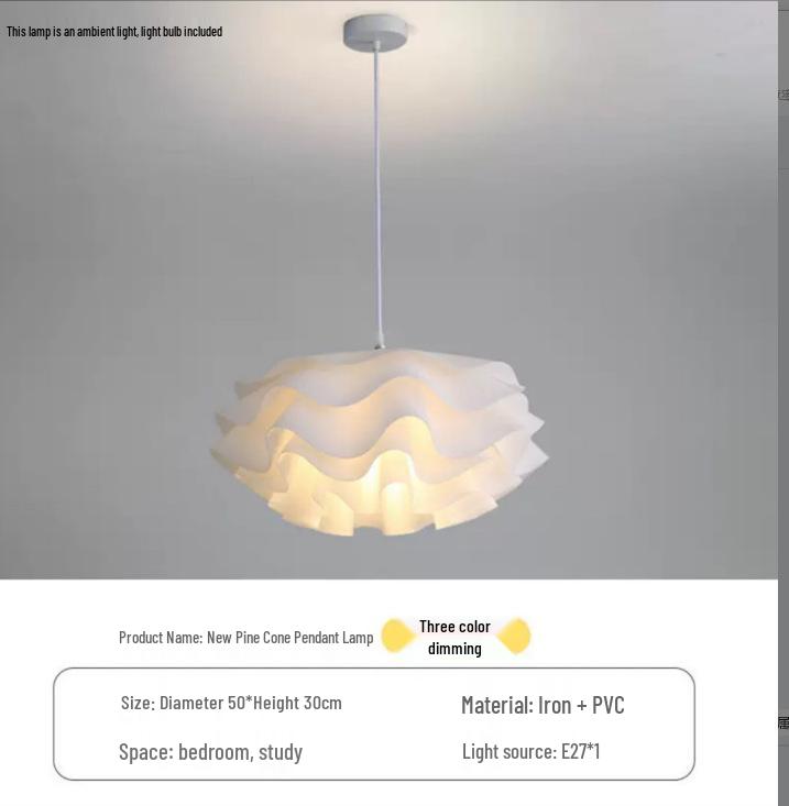 Nordic Lotus Leaf Pendant Light - Elegant White LED Ceiling Fixture for Living Room, Bedroom, Study, or Restaurant.