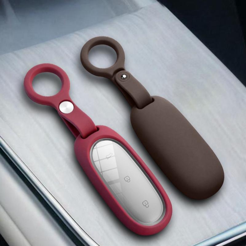 For Li L9 L8 L7 L6 Mega Liquid Silicone Minimalism Car Key Case Cover Smart Key Protector Shell