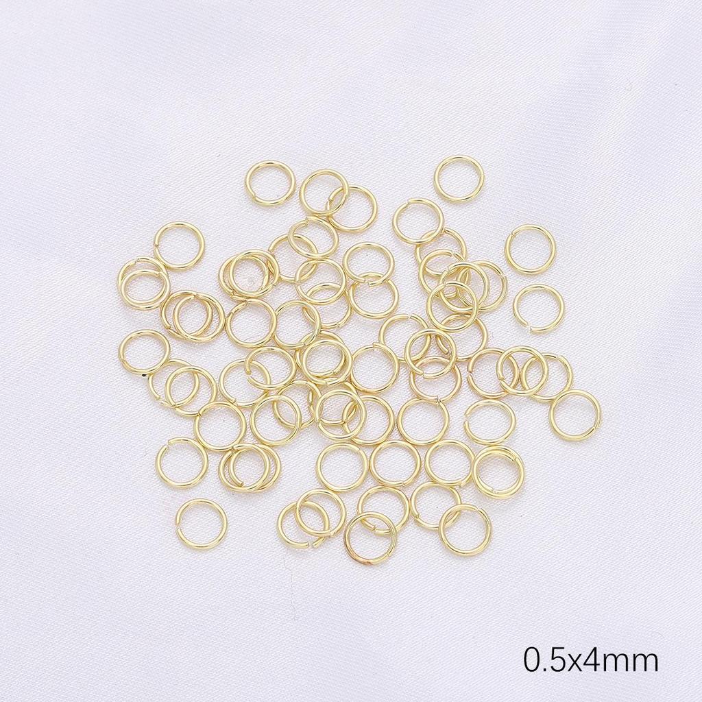 14/18K Gold-Filled Lobster Clasp End Cap, 9-Pin Open Jump Ring, Extension Chain for Handmade Jewelry DIY Accessories