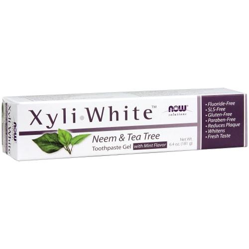 

Xylitol Toothpaste Gel, Neem & Tea Tree Mint Flavor, 6.4 oz (181 g), Ships from Overseas