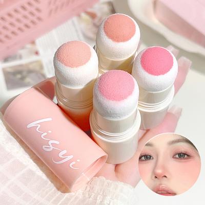 Natural Matte Blush Stick Cream Cheek Color Makeup Tool for Face Contouring and Highlighting