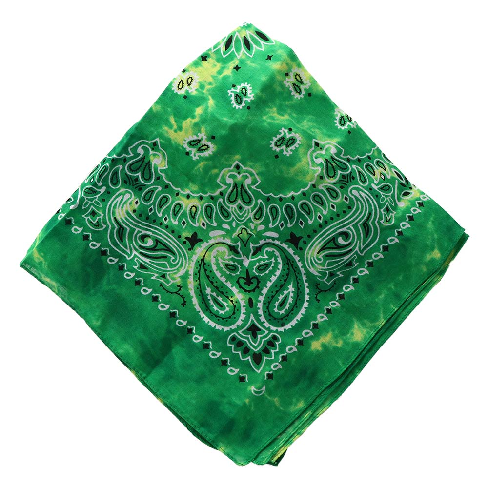 Square Scarf Hair Band Neck Scarf Cotton Bandana Hip Hop Paisley Headband Kerchief Neck Wrap Cashew Tie-dye Seamless Scarves DIY