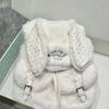 Schoolbag1011 Ears Cute Winter Backpack Drawstring Large Capacity Rivets New Furry Casual Backpack Versatile