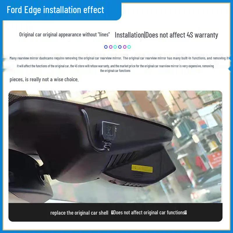 Ford Edge Dash Cam: Seamless OEM Replacement with Hidden Design, Zero Wiring Needed